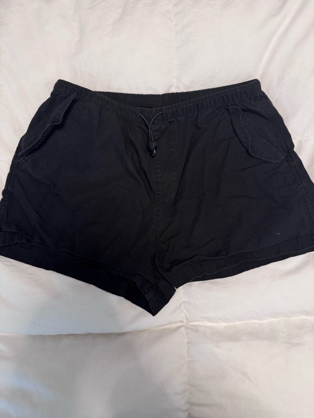 H&M Black Athletic Drawstring Shorts